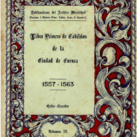 Libro Primero de Cabildos de la Ciudad de Cuenca 1557 - 1563