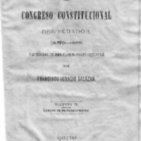 Actas del Congreso Constitucional del Ecuador año 1839