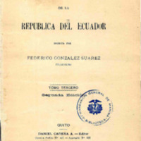 Historia General de la República del Ecuador - Tomo Tercero