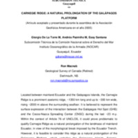 CARNEGIE RIDGE A NATURAL PROLONGATION OF THE GALÁPAGOS PLATFORM.pdf