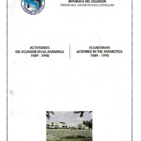 Actividades del Ecuador en la Antártica 1989- 1990.PDF